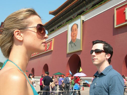 china4 Emily Foxler and Nicholas Downs taking in the sites